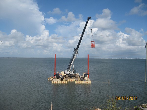 Barge for Rent in Houston TX | Barge Rental Houston | Marine Equipment Rental | Boyer Equipment | 5' ICRA Drilling Barge | 6