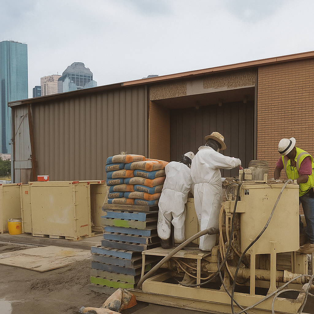 Platform Construction Barge | Grout & Concrete Equipment Rental | Mixers, Plants and Grout Pumps | Boyer Equipment