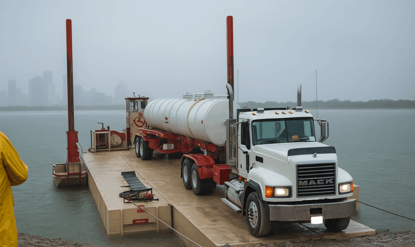 Platform Construction Barge | Marine Equipment Rental | Boyer Equipment