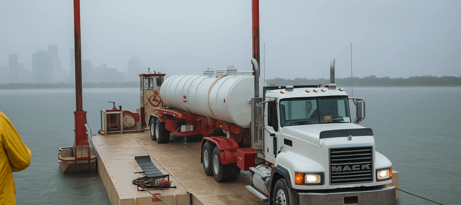Platform Construction Barge | Marine Equipment Rental | Boyer Equipment