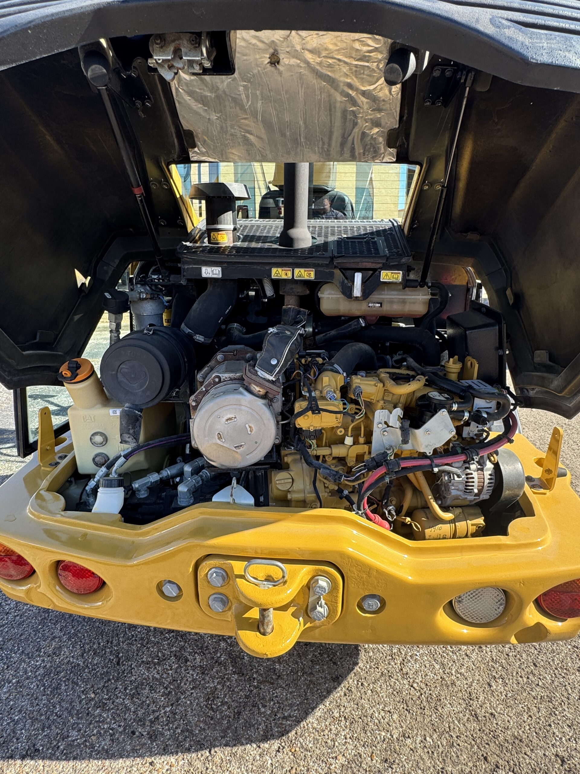 2019 Cat 906M compact wheel loader for sale with 4753 hours, engine view 1