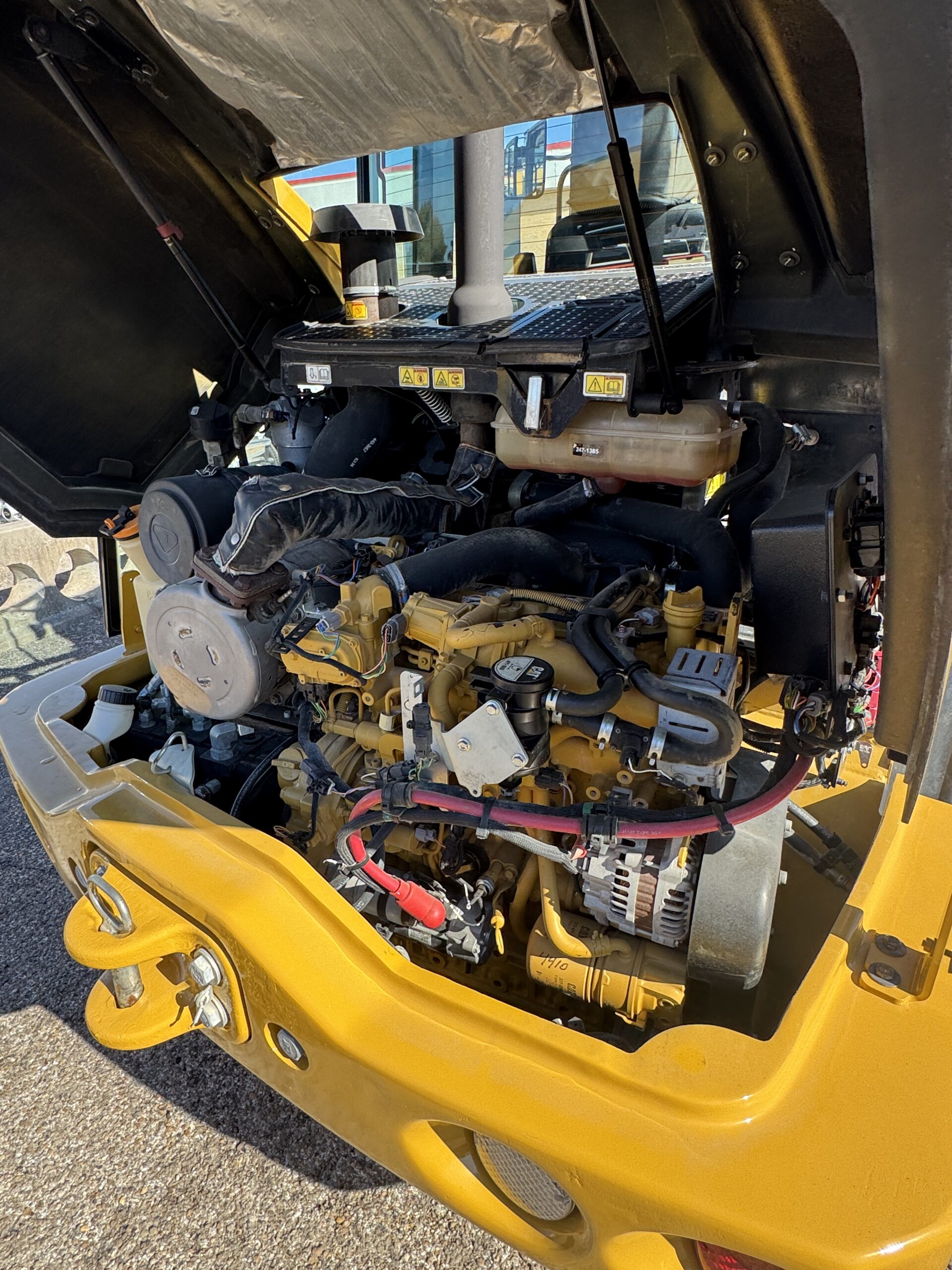 2019 Cat 906M compact wheel loader for sale with 4753 hours, engine view 2