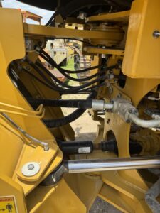 Cat 966KM hydraulic system detailing clean late-model components
