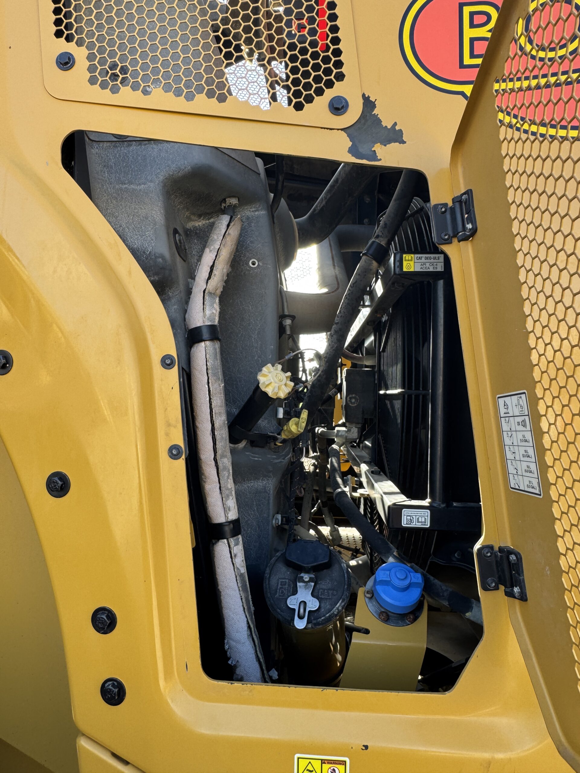 View 2 of the Cat C13 ACERT engine in 2020 Cat 982M