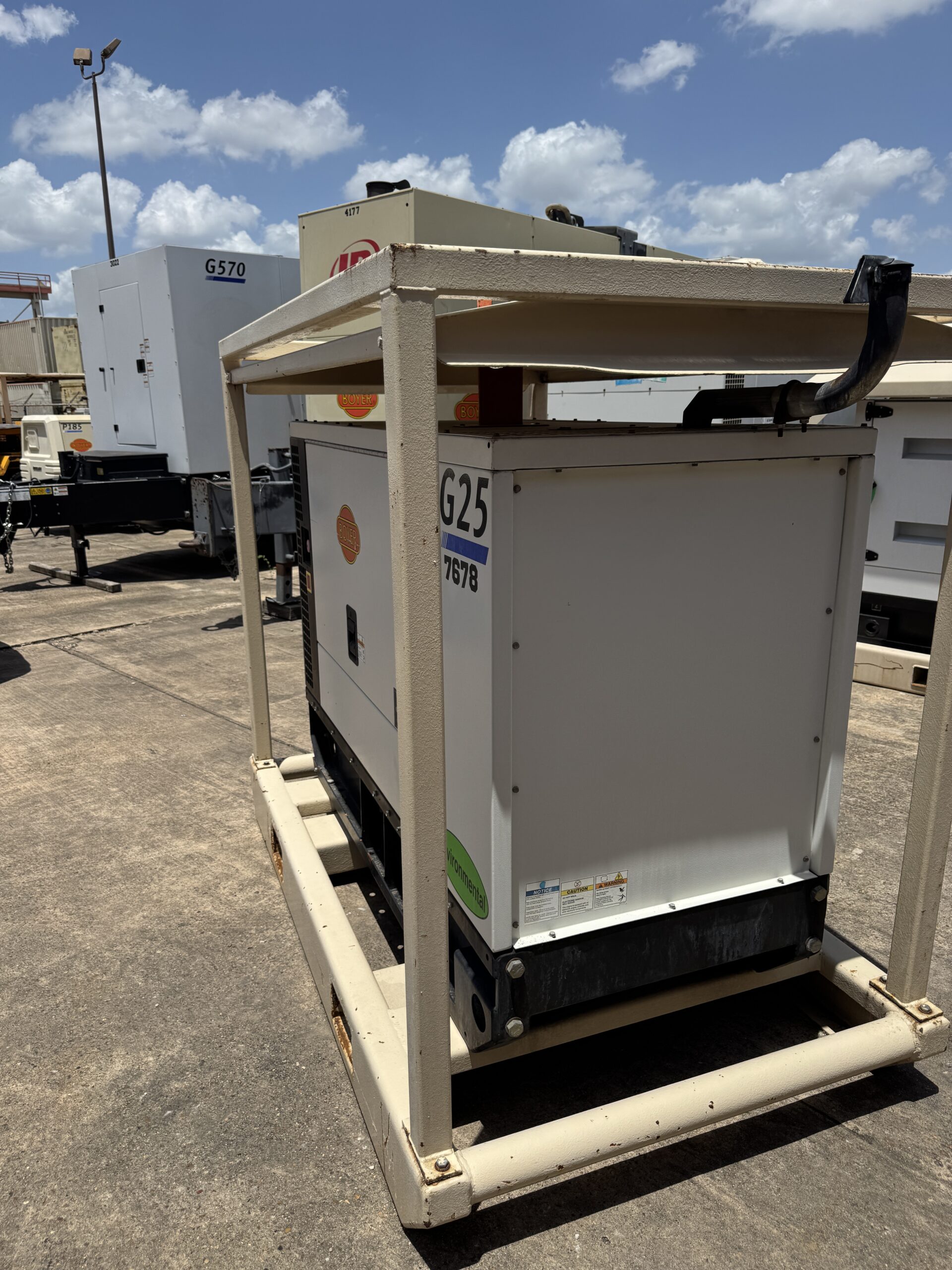 Used Doosan G25 20KW skid generator #7678 for sale