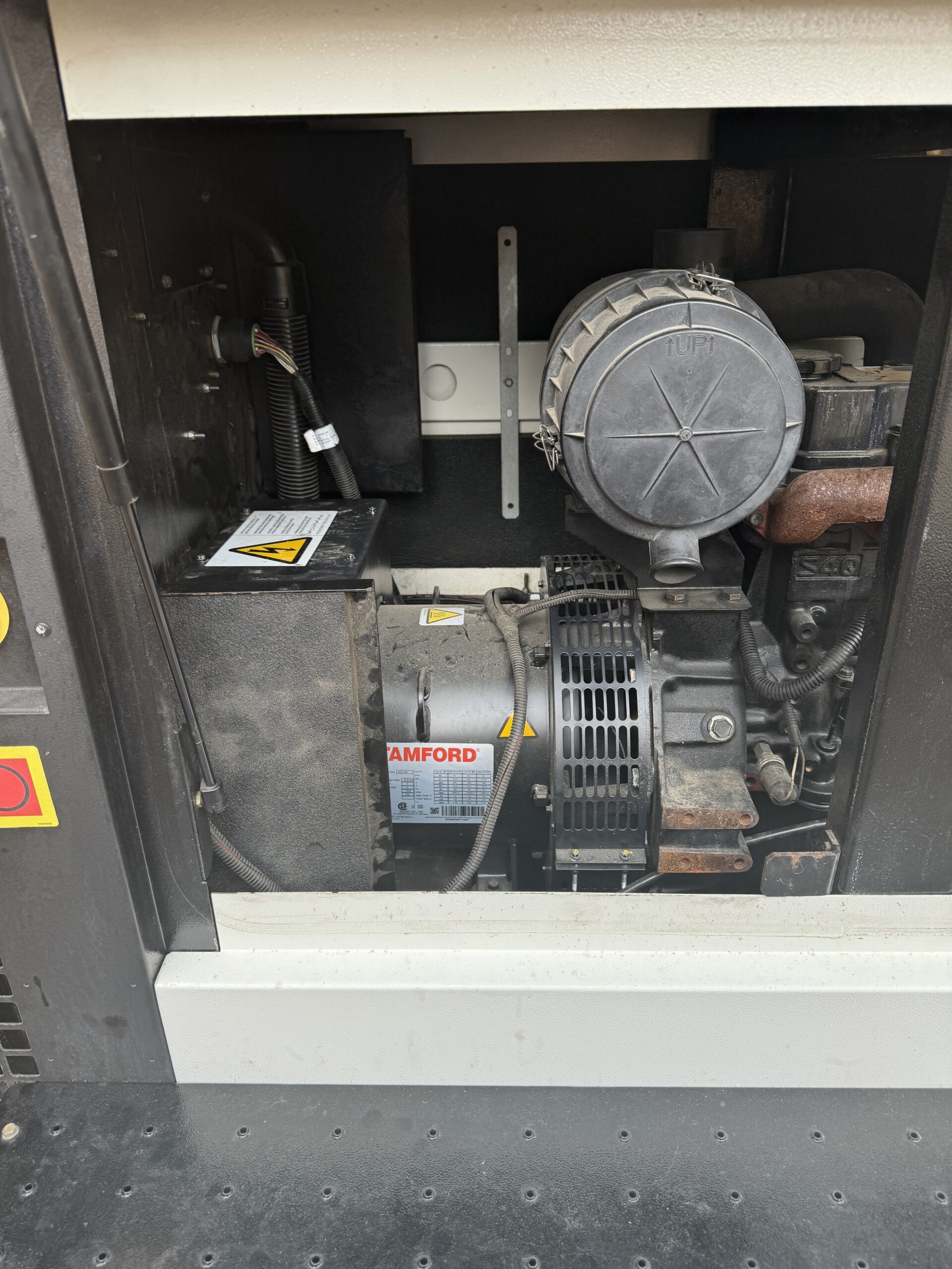 Engine view 2 of 2017 Doosan 30KW trailer generator for sale, Mobile power unit 7824 with 8259 hours